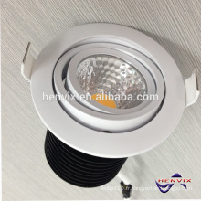 7W clignotant blanc brûlant chauffé au plomb, éclairage downlight réglable